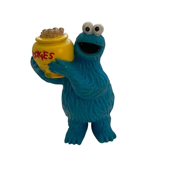 2007 Sesame Street Cookie Monster Cookie Jar PVC Figure - Picture 1 of 4